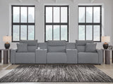 Modmax Salt and Pepper 5-Piece Power Reclining Sectional - Ornate Home