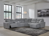 Modmax Salt and Pepper 6-Piece Power Reclining Sectional - Ornate Home