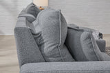 Modmax Salt and Pepper 6-Piece Reclining Sectional with Console (Online Special Price) - Ornate Home