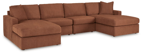Modmax Spice 4-Piece Sectional w/Chaise - Ornate Home