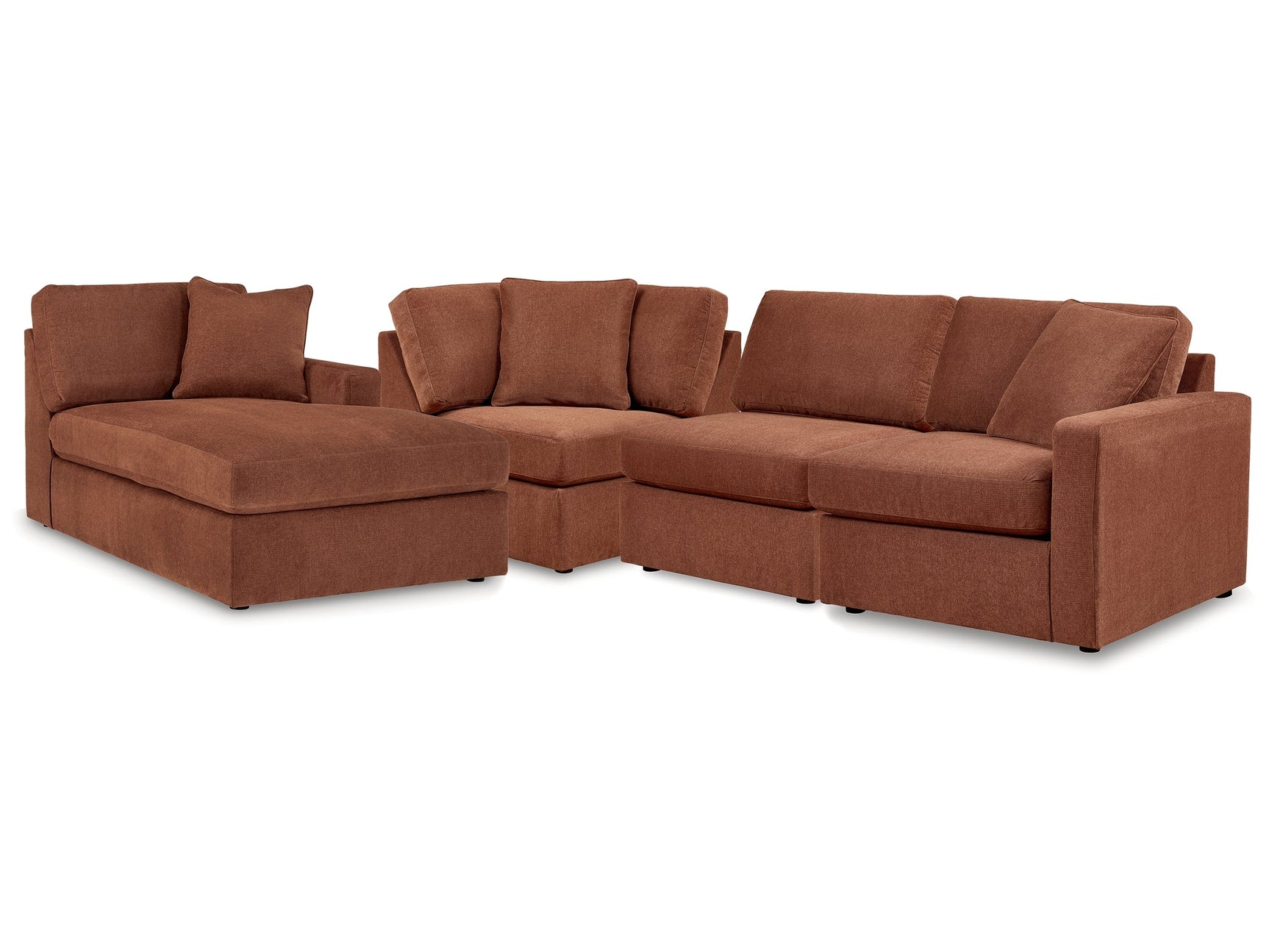Modmax Spice 4-Piece Sectional w/Chaise - Ornate Home