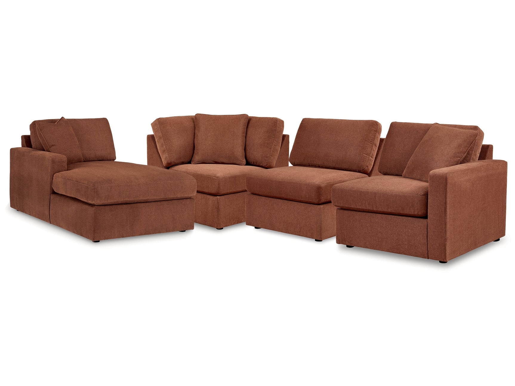 Modmax Spice 4-Piece Sectional with Chaise - Ornate Home