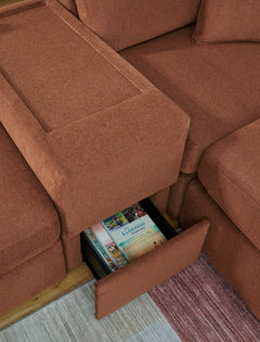 Modmax Spice 4-Piece Sectional with Storage Console - Ornate Home