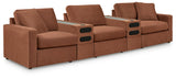 Modmax Spice 5-Piece Sectional w/ Double Audio Storage Console (Online Special Price) - Ornate Home