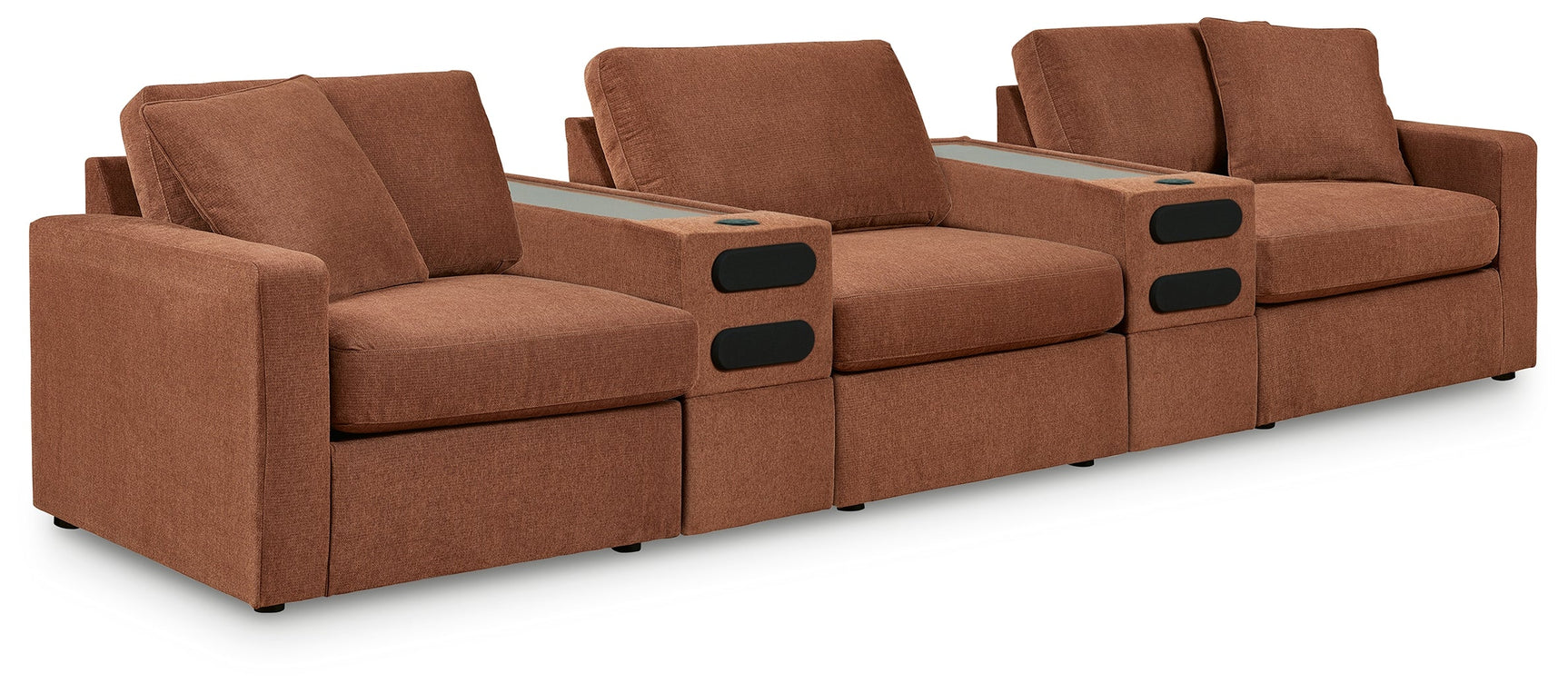 Modmax Spice 5-Piece Sectional w/ Double Audio Storage Console (Online Special Price) - Ornate Home