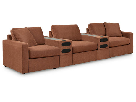 Modmax Spice 5-Piece Sectional w/ Double Audio Storage Console - Ornate Home