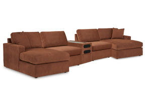 Modmax Spice 5 Piece Sectional with Audio Console - Ornate Home