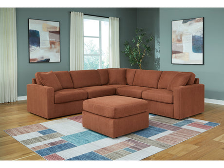 Modmax Spice 5-Piece Symmetrical Sectional and Ottoman - Ornate Home
