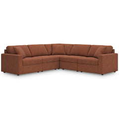 Modmax Spice 5-Piece Symmetrical Sectional and Ottoman - Ornate Home