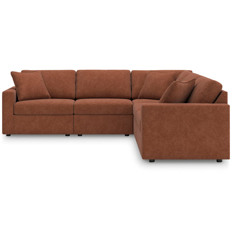Modmax Spice 5-Piece Symmetrical Sectional and Ottoman - Ornate Home