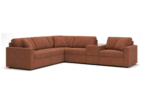 Modmax Spice 6-Piece Sectional w/ Storage Console (Online Special Price) - Ornate Home