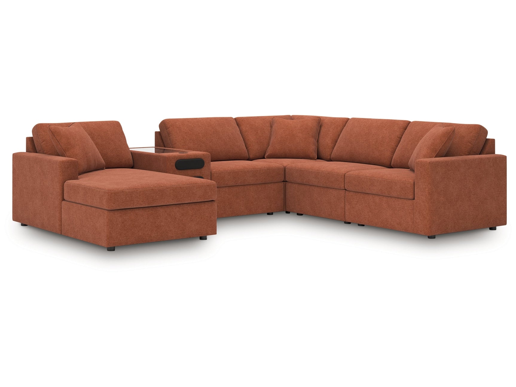 Modmax Spice 6-Piece Sectional with Audio System and Chaise - Ornate Home