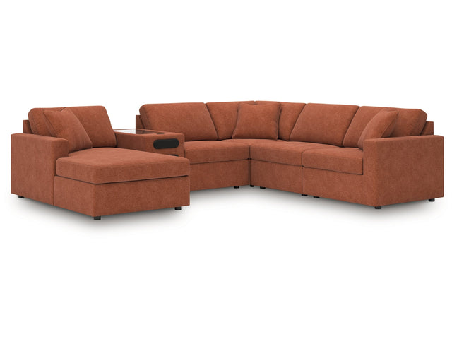 Modmax Spice 6-Piece Sectional with Audio System and Chaise - Ornate Home