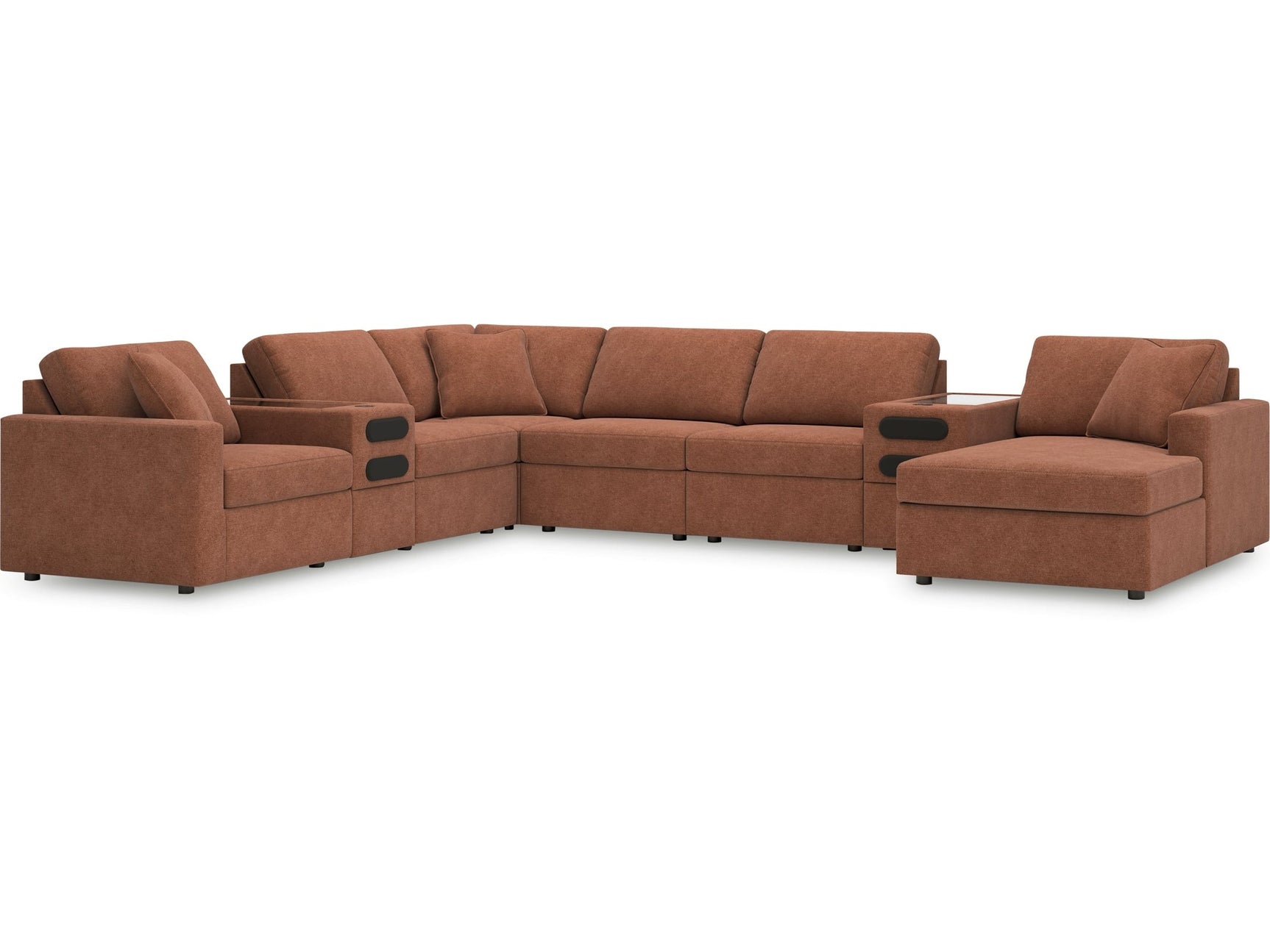 Modmax Spice 8-Piece Sectional w/Audio System & Chaise (Online Special Price) - Ornate Home