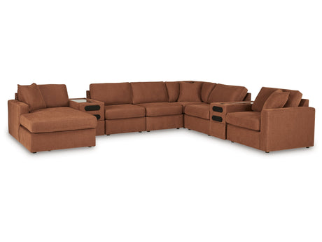 Modmax Spice 8-Piece Sectional w/Audio System & Chaise - Ornate Home