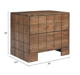 Modo Walnut Nightstand - Ornate Home