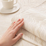 Modular Sofa Cover for Sectionals, Gold Striped Non-Slip Couch Protector - Ornate Home