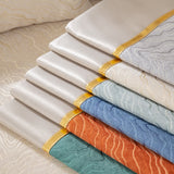 Modular Sofa Cover for Sectionals, Gold Striped Non-Slip Couch Protector - Ornate Home