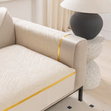 Modular Sofa Cover for Sectionals, Gold Striped Non-Slip Couch Protector - Ornate Home