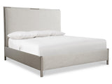 Modulum White/Cream Panel King Bed - Ornate Home