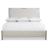 Modulum White/Cream Panel King Bed - Ornate Home