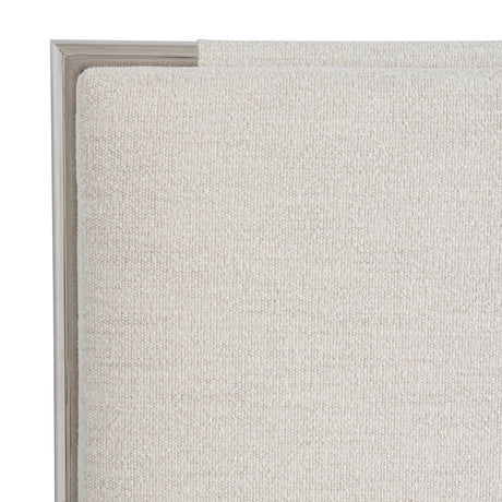 Modulum White/Cream Panel King Bed - Ornate Home