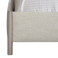 Modulum White/Cream Queen Panel Bed - Ornate Home