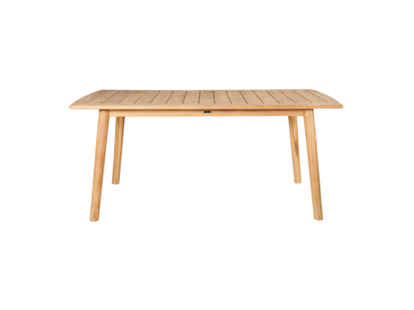 Modurn 5-Piece Rectangular Teak Outdoor Dining Set with Stacking Armchairs - Ornate Home