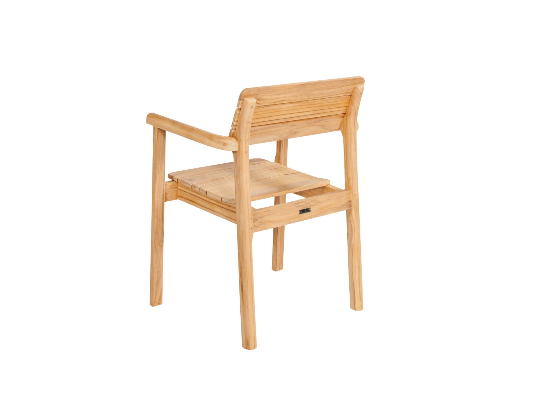 Modurn 5-Piece Rectangular Teak Outdoor Dining Set with Stacking Armchairs - Ornate Home