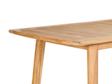 Modurn Rectangular Teak Outdoor Dining Table - Ornate Home