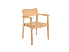 Modurn Teak Outdoor Dining Stacking Armchair (Set of 4) - Ornate Home