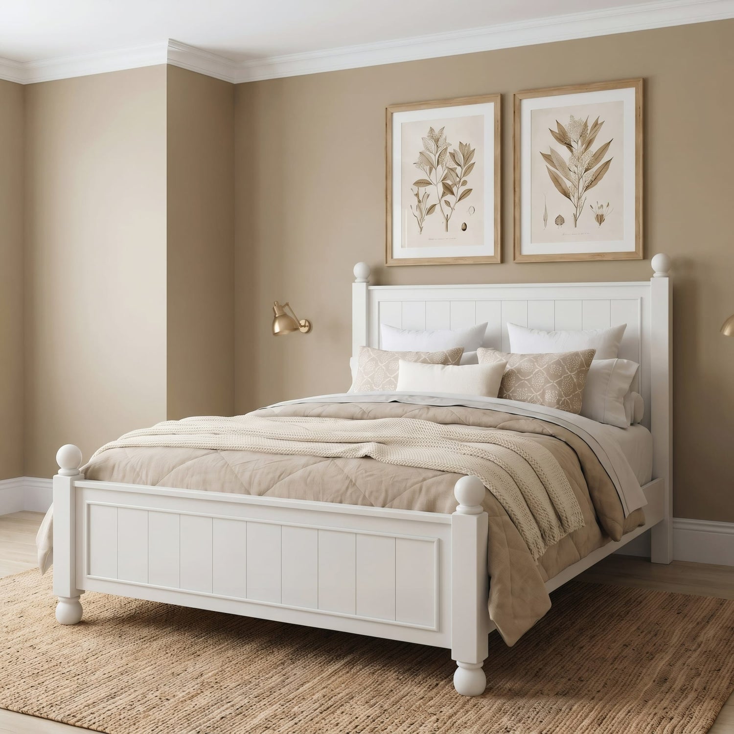 Kellie Milkstone California King Panel Bed