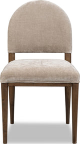 Ravelle Portobello/Walnut Grove Arch Back Chair (Set of 2)