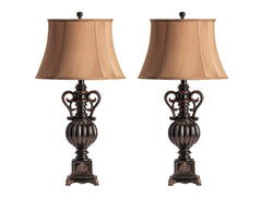 Moira Brown Table Lamp (Set of 2) - Ornate Home