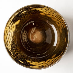 Mojave Black/Gold Small Detail Glass Vase - Ornate Home