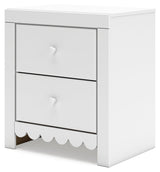 Mollviney White Nightstand - Ornate Home