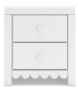 Mollviney White Nightstand - Ornate Home