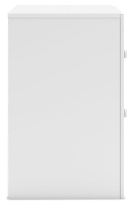 Mollviney White Nightstand - Ornate Home