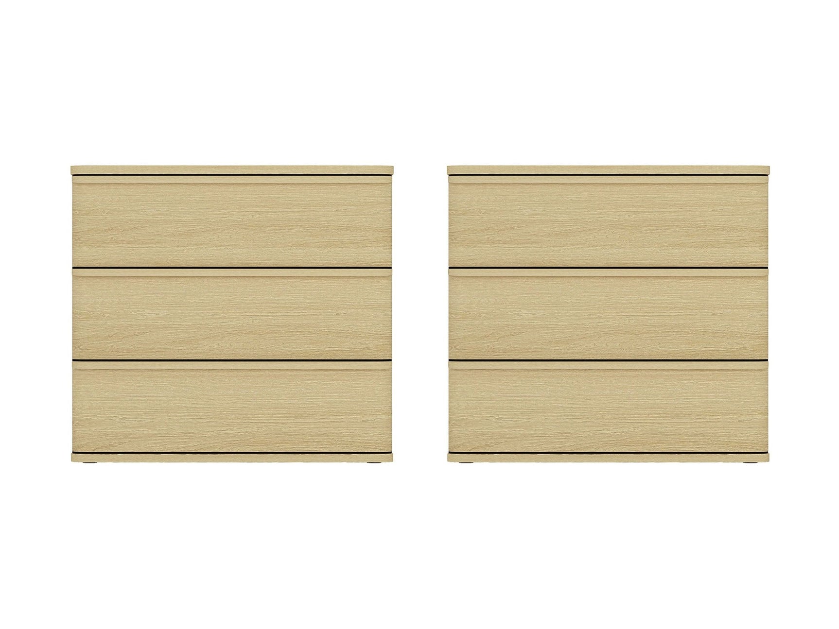 Molly Nightstand in Natural Oak (set of 2) - Ornate Home