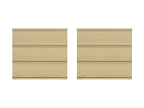 Molly Nightstand in Natural Oak (set of 2) - Ornate Home