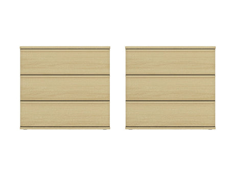 Molly Nightstand in Natural Oak (set of 2) - Ornate Home