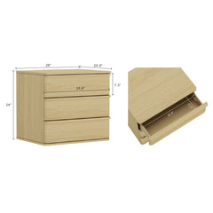 Molly Nightstand in Natural Oak (set of 2) - Ornate Home