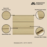 Molly Nightstand in Natural Oak (set of 2) - Ornate Home