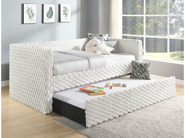 Molly White Dove Upholstered Daybed - Ornate Home