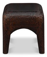 Molten Brown Carved Side Table - Ornate Home