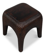 Molten Brown Carved Side Table - Ornate Home