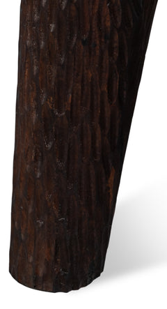 Molten Brown Carved Side Table - Ornate Home