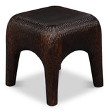 Molten Brown Carved Side Table - Ornate Home