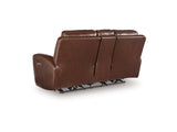 Momentum Moves Mahogany PWR REC Loveseat/CON/ADJ HDRST (Online Special Price) - Ornate Home