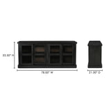 Mona Black Sideboard - Ornate Home